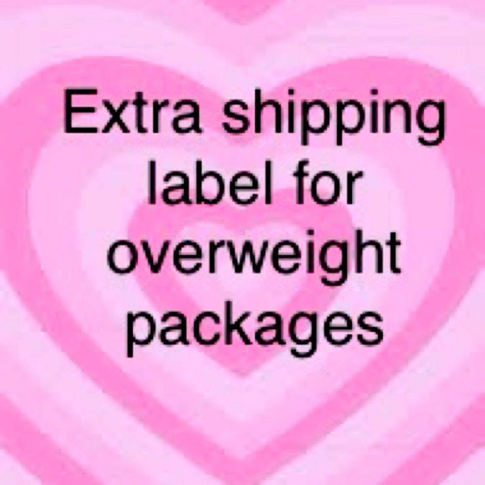 Extra shipping label.